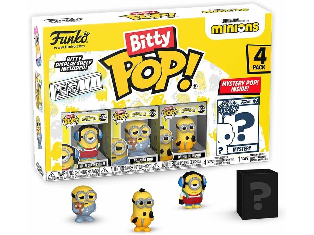 Funko Pop Bitty Minions Pack 4 Mini Figuras 73037