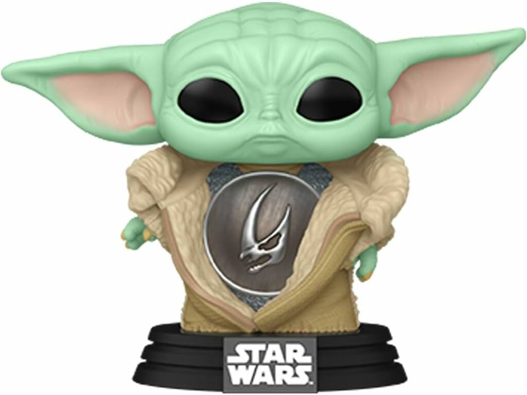 Funko Pop Star Wars Din Grogu con armatura e testa Oscillante 80004