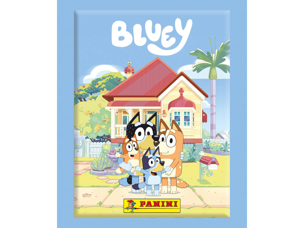 Bluey-Werbepaket mit Album und 4 Panini-Sticker-Umschlägen