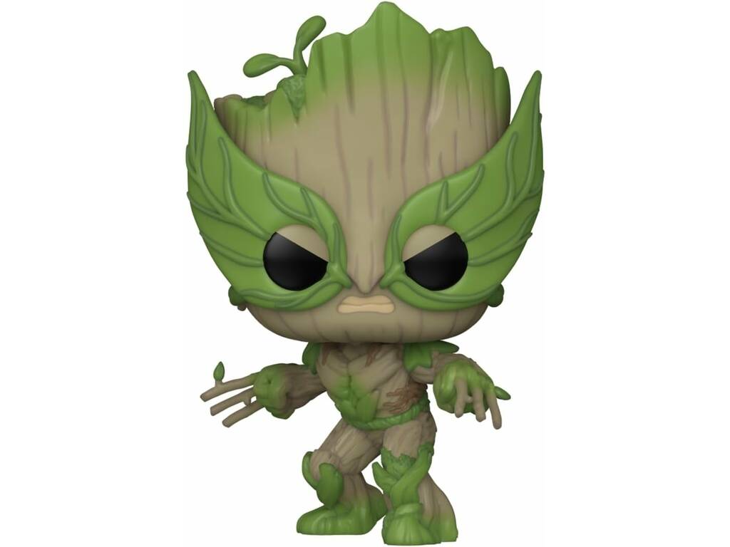 Funko Pop Marvel We Are Groot Figura Groot como Wolverine com Cabeça Oscilante 79519