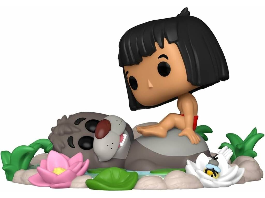 Funko Pop Moment El Libro de la Selva Figura Baloo y Mowgli 80789