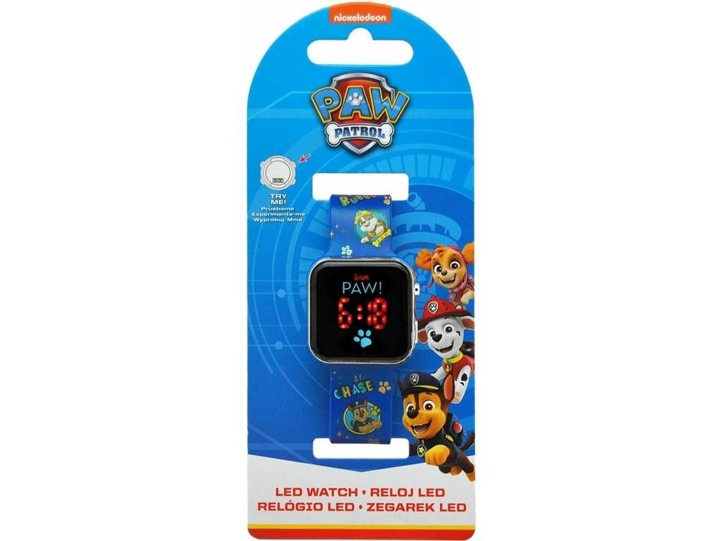 Relógio Led Paw Patrol de Kids Licensing PAW4354