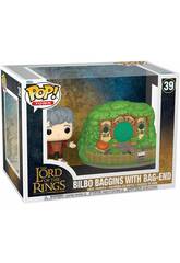 Funko Pop Town El Seor de los Anillos Figura Bilbo Bolsn con Casa 80835