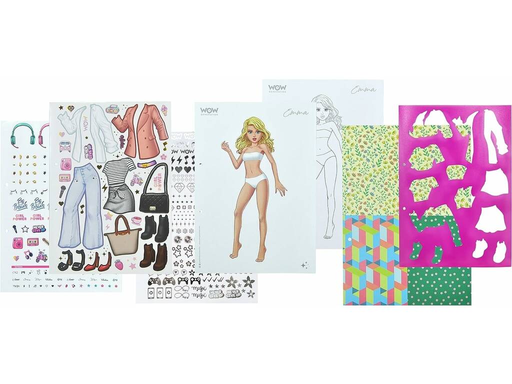 Fashion Book Disegna il tuo stile Wow Generation di Kids Licensing WOW0054