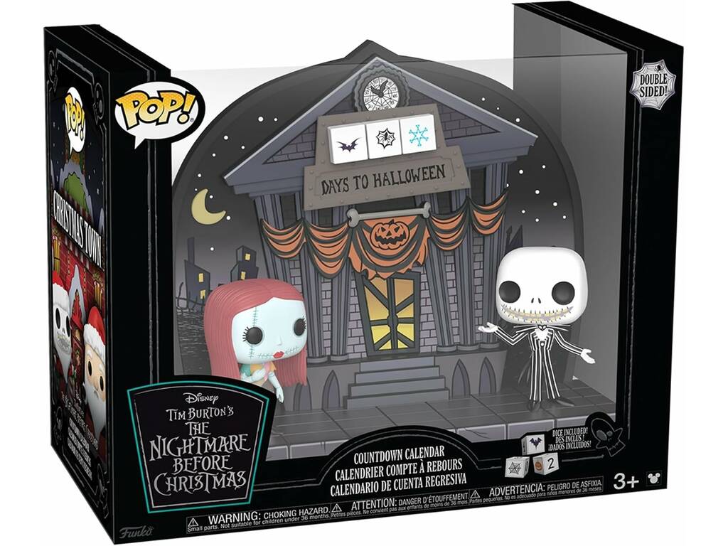 Funko Pop Double Sided Pesadilla Antes de Navidad Calendario de Cuenta Regresiva