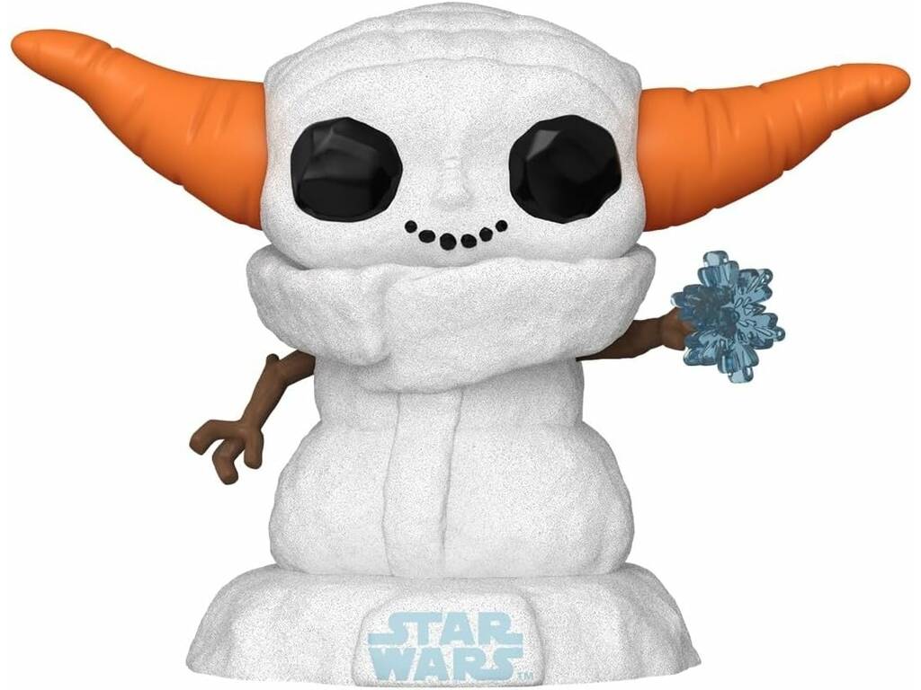 Funko Pop Star Wars Figura Grogu Muñeco de Nieve con Cabeza Oscilante 80011