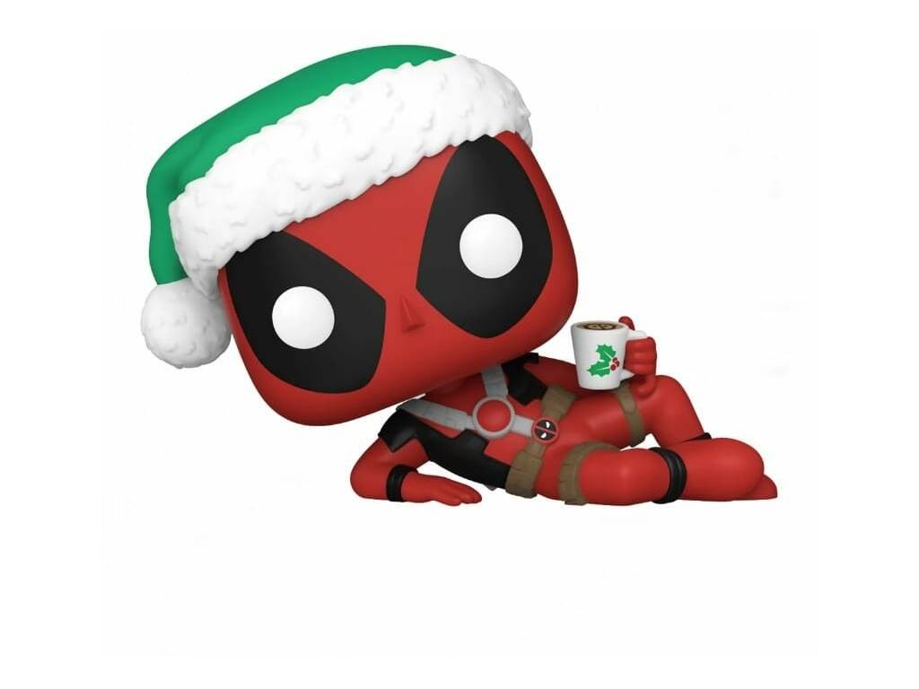 Funko Pop Marvel Figura Deadpool Navideño con Cabeza Oscilante 80035