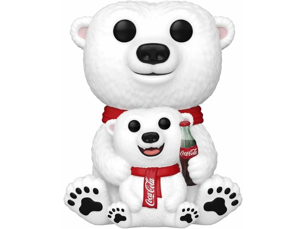 Funko Pop Ad Icons Coca Cola Figura Oso Polar con Cachorro