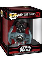 Funko Pop Star Wars Darth Vader mit Schwenkkopf Tie Advanced x1 Starfighter