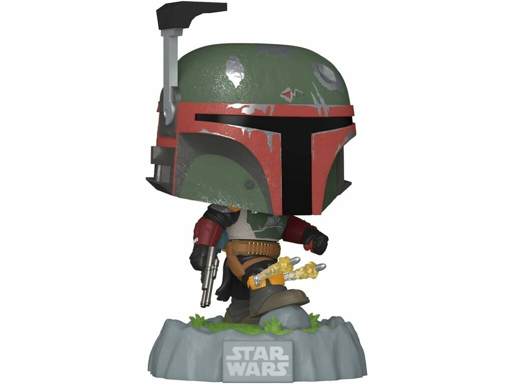 Funko Pop Star Wars Fett Legacy Figur Boba Fett mit schwenkbarem Kopf und Raketenwerfer 82722