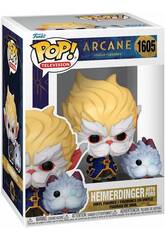 Funko Pop Television Arcane League Of Legends Figura Heimerdinger con Poro