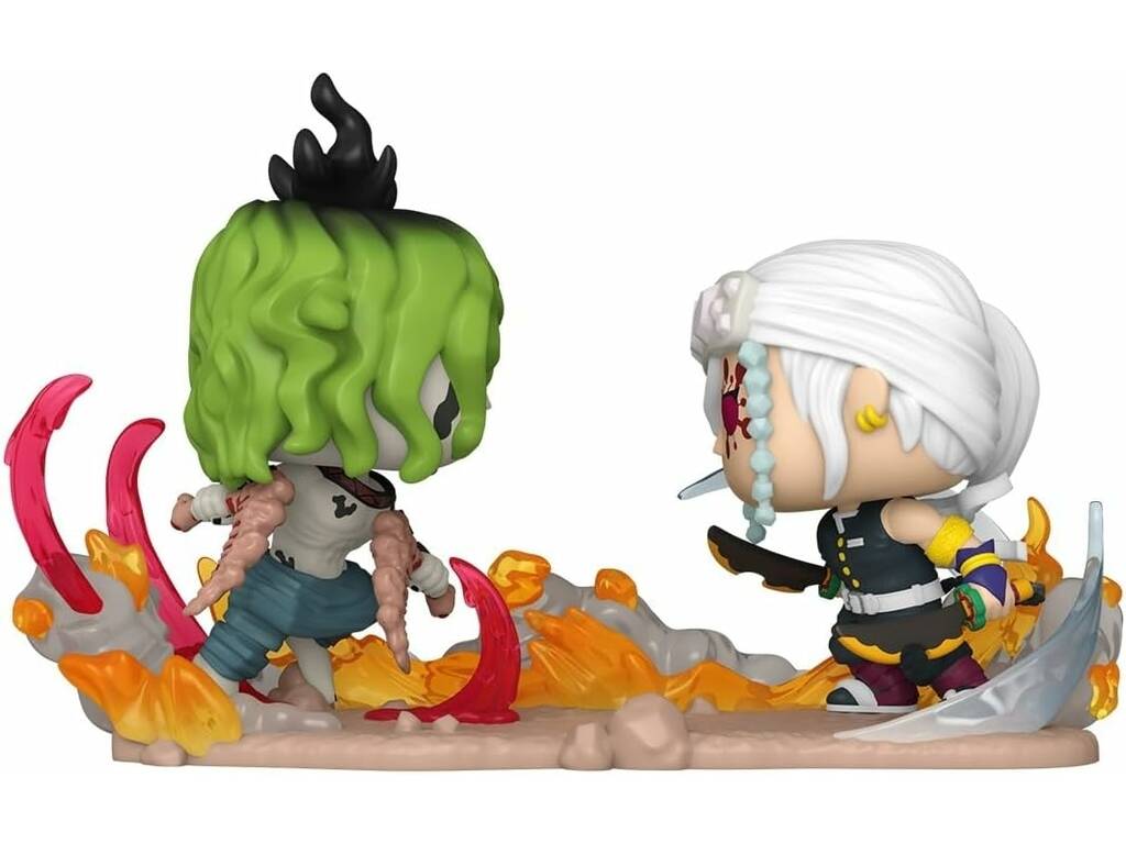 Funko Pop Moment Demon Slayer Figura Tengen Uzui vs Gyutaro