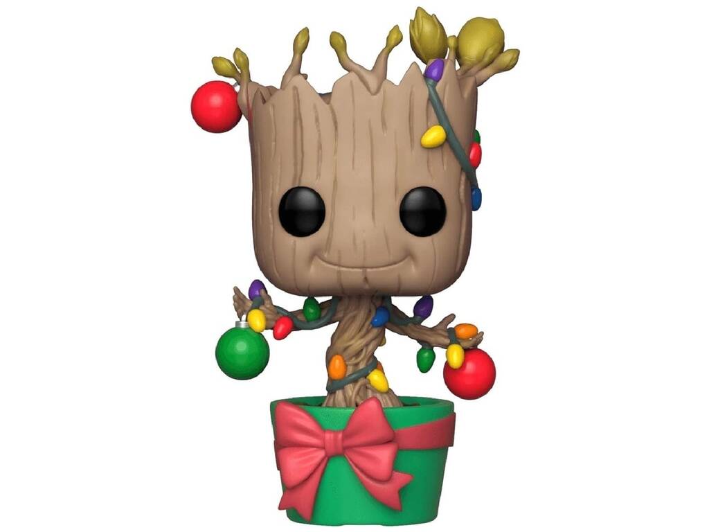 Funko Pop Marvel Figura Groot Navideño con Cabeza Oscilante 33982