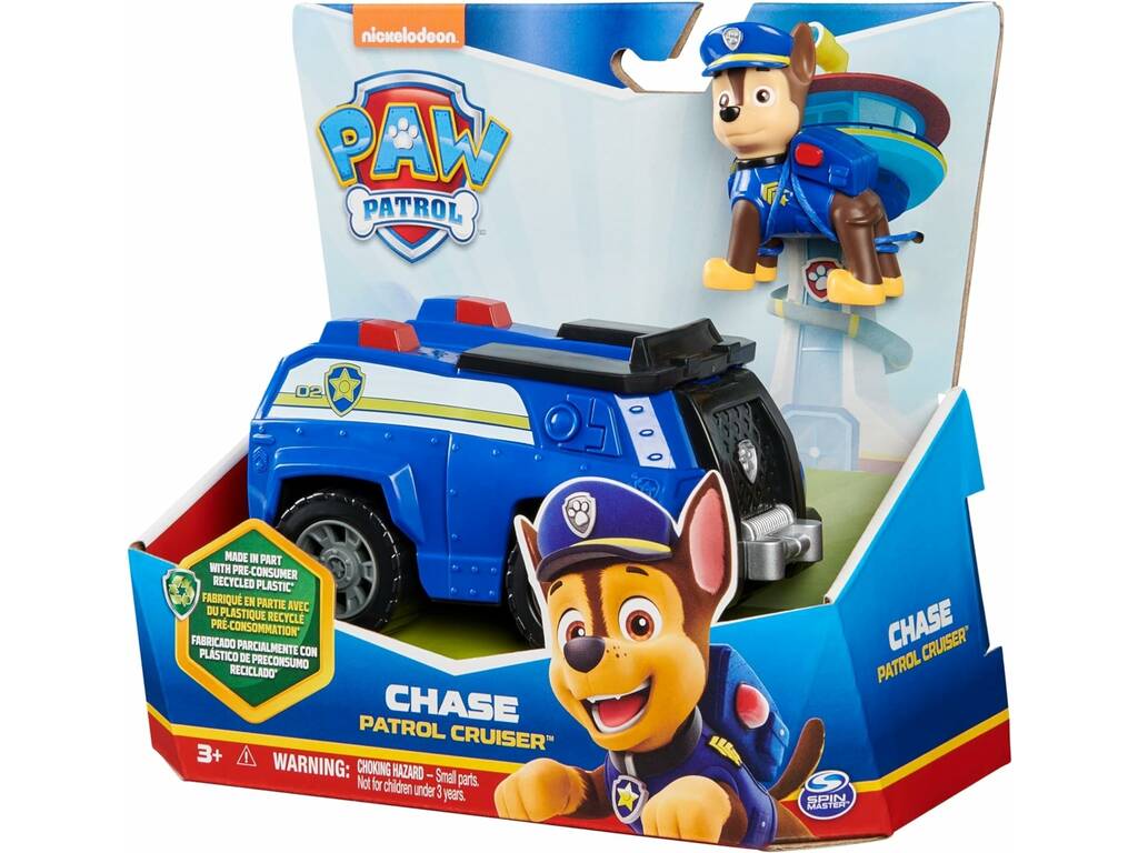 Patrulha Pata Figura Chase e Veículo Patrol Cruiser Spin Master 6069059