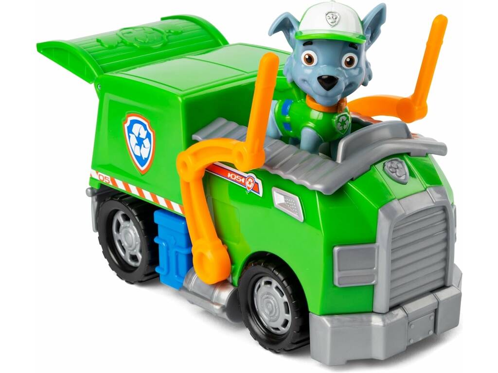 Patrulha Pata Figura Rocky e Veículo Recycle Truck Spin Master 6068854