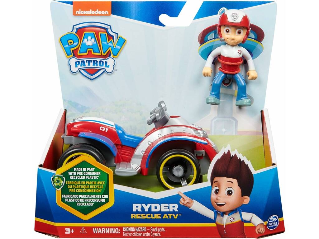 Paw Patrol Figura Ryder e Veicolo Rescue ATV Spin Master 6069067