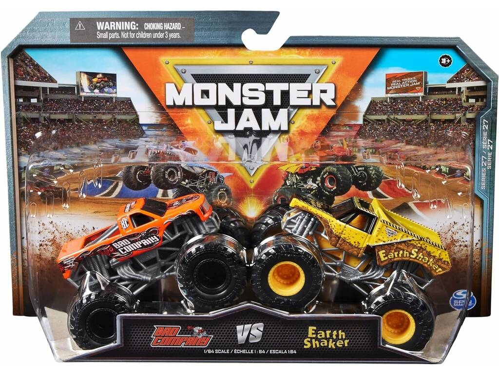 Monster Jam Pack 2 Véhicules 1:64 Spin Master 6064128