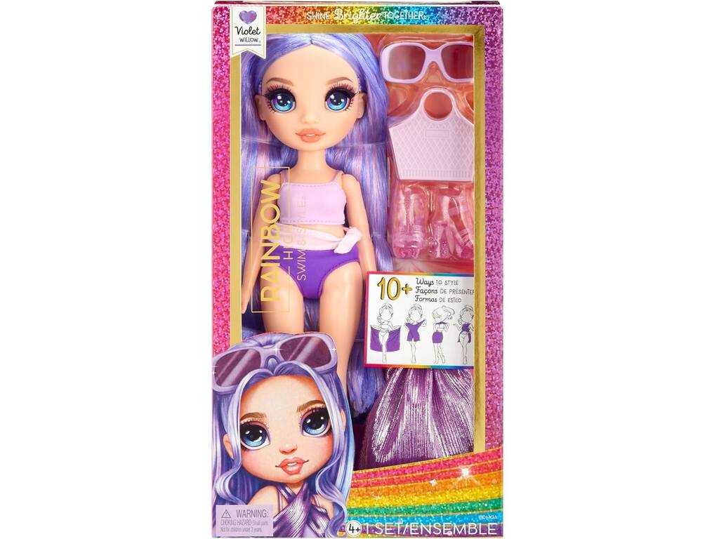 Rainbow High Swim & Style Puppe Violet Willow MGA 507314