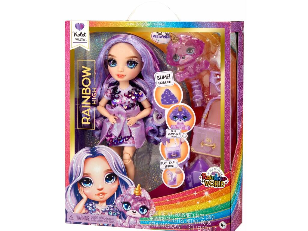 Rainbow High Rainbow World Bambola Violet Willow MGA 120223