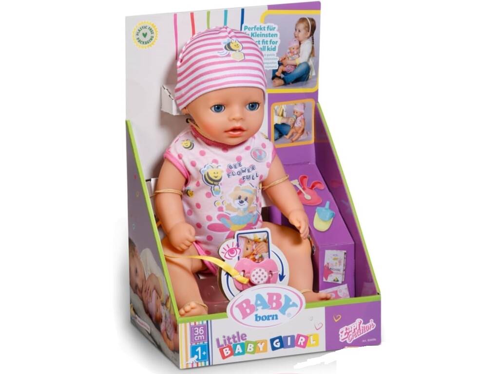 Baby born Bambina 36 cm di Zapd Creation 834596