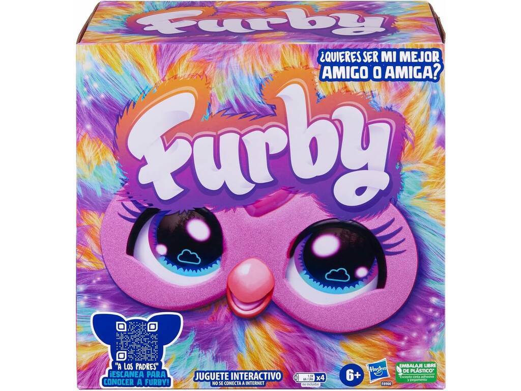 Furby Peluche Interactivo Color Tie Dye Hasbro F8900