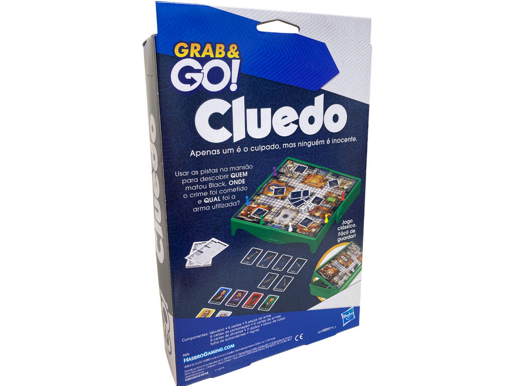 Cluedo Jogo de Viagem em Português Hasbro F8251PT0