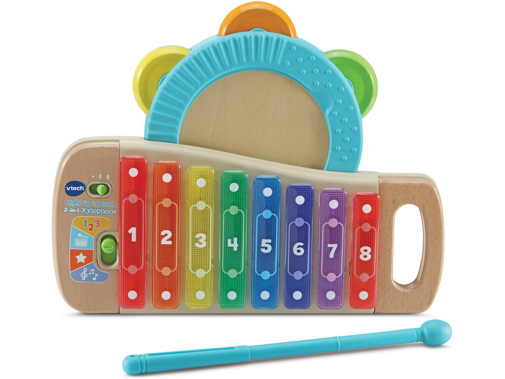 Vtech Xylophone et Tambourin 2 en 1 en bois Eco 80-615622