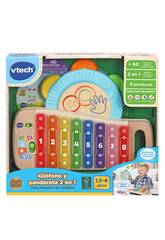 Vtech Xylophone et Tambourin 2 en 1 en bois Eco 80-615622