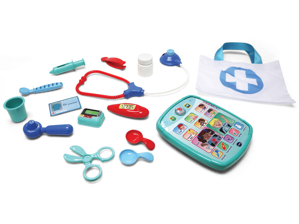 Maletín Médico Preescolar Deluxe Tablet y Accesorios Para Pasar Consulta de Vtech 80-552122