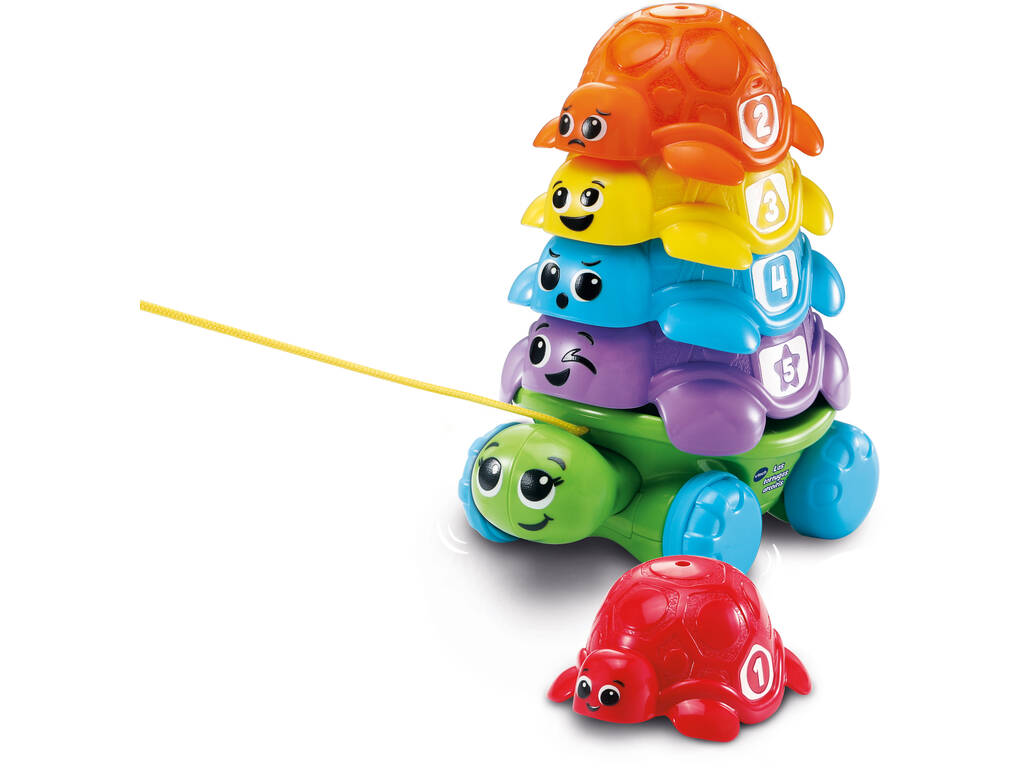 Stapelbare farbige Regenbogenschildkröten von Vtech 80-609322