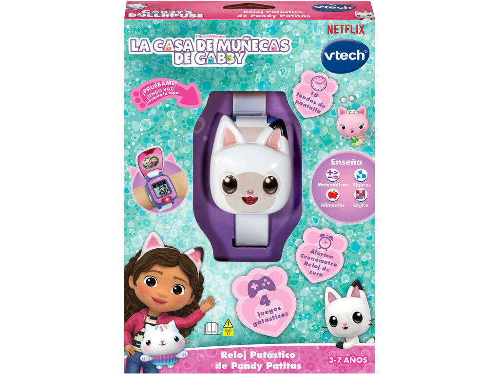 A Casa das Bonecas de Gabby Relógio Plástico de Pandy Patitas Vtech 80-561822