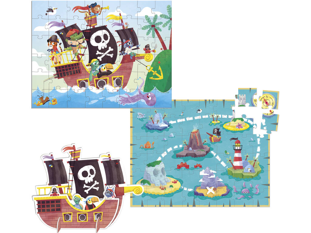 Puzzle XXL Pirates of Diset 1110700209