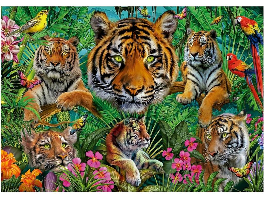 Puzzle 500 Tiger Jungle Educa 19902