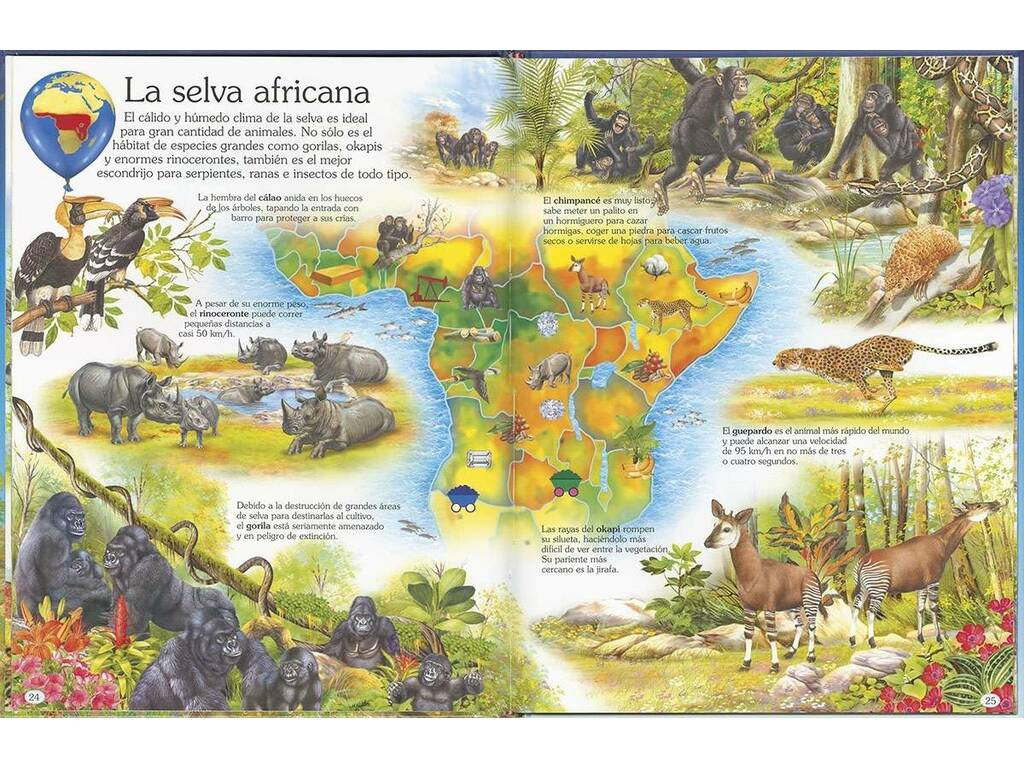 Atlas Infantil de los Animales Los Hábitats de Susaeta S2182002