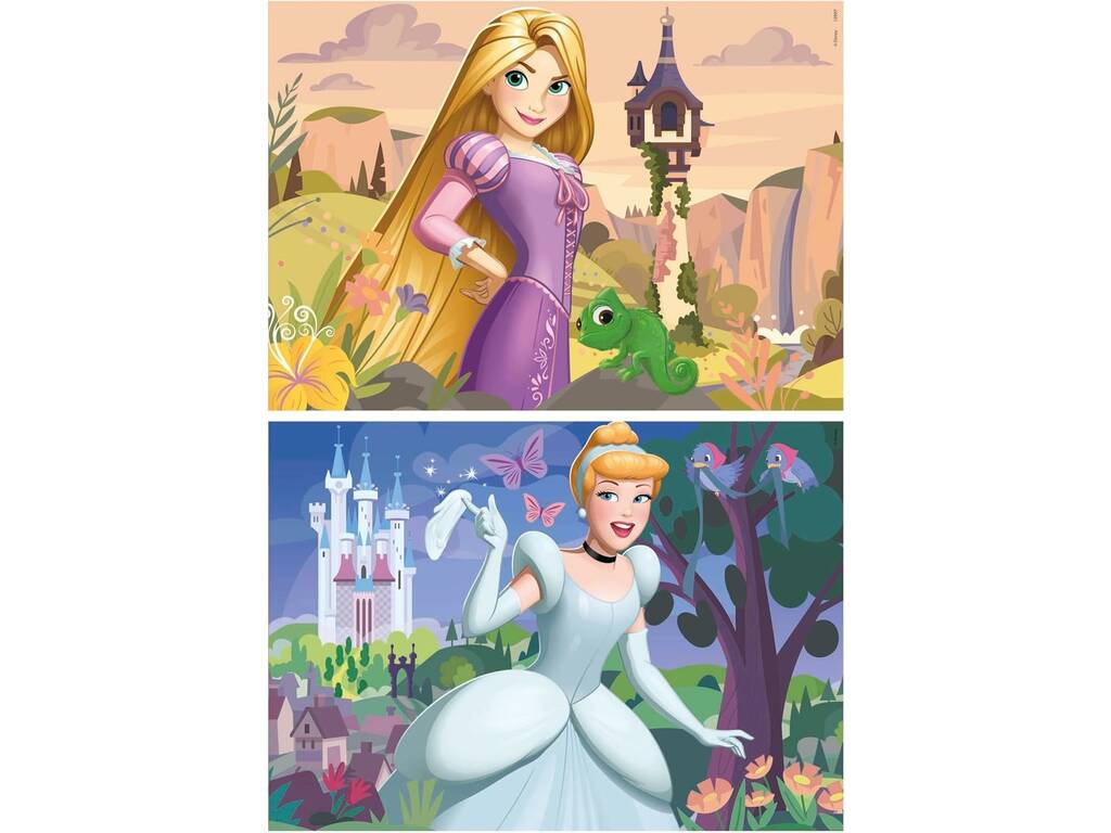 Puzzle 2x48 Rapunzel y Cenicienta Educa 19997