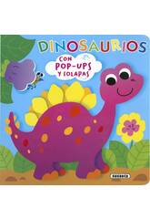 Livre Dépliez et découvrez les dinosaures avec des pop-ups et des rabats