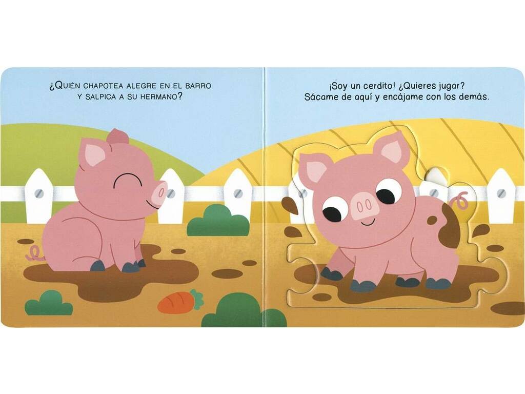 Mon premier livre de puzzles sur les animaux de la ferme