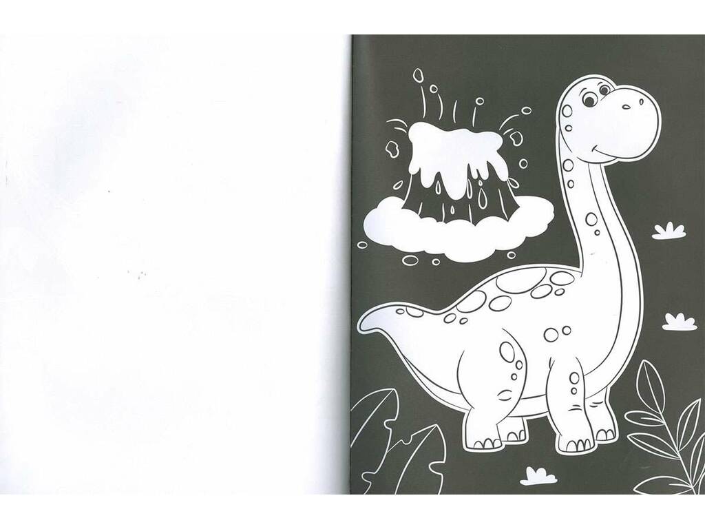 Neonmarkerbuch für Dinosaurier Susaeta S6089001