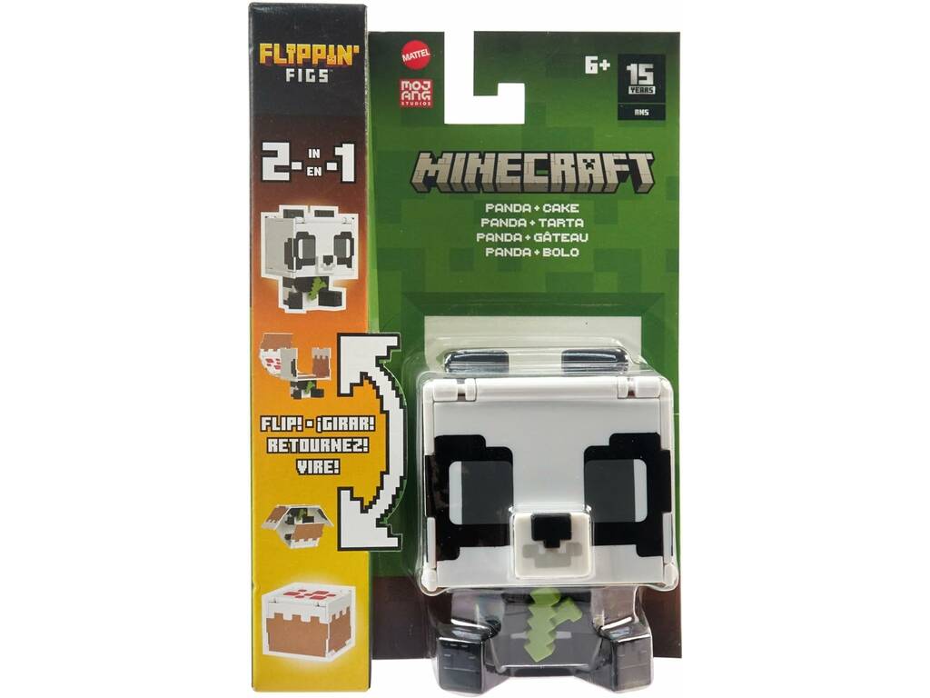 Minecraft figura intercambiabile 2 in 1 Mattel HTL43