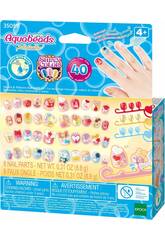 Aquabeads Set de rechange pour ongles Cœurs et nœuds