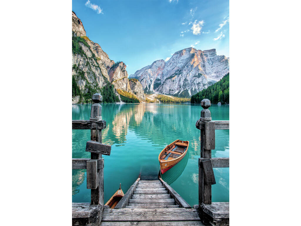 Puzzle 500 Braies Lake Compact de Clementoni 35538