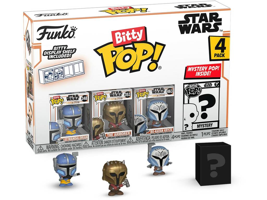 Funko Pop Bitty Star Wars The Mandalorian Pack 4 Mini Figuras 75451