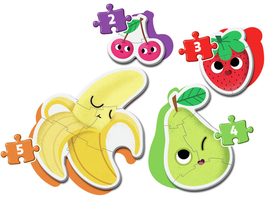 Puzzle My First Puzzle 2-3-4-5 Fruits di Clementoni 20815