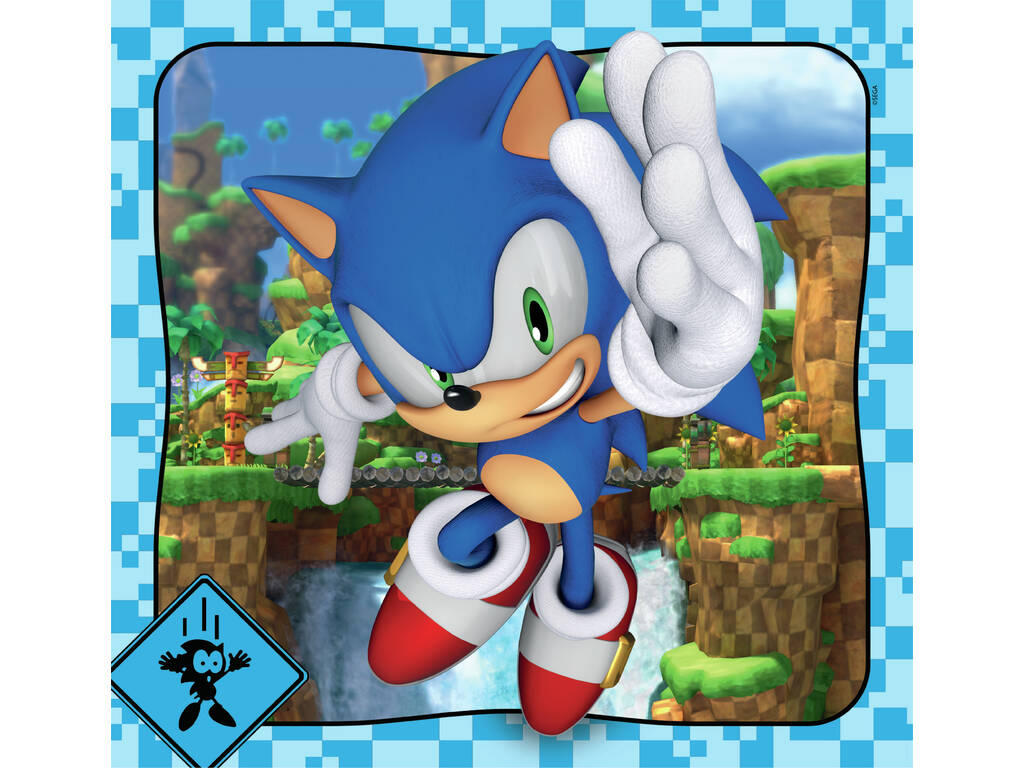 Puzzle 3X48 Square Sonic de Clementoni 25320