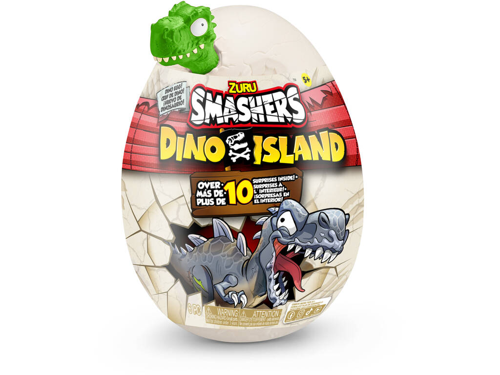 Smashers Uovo a sorpresa Dino Island Zuru 7486SQ1