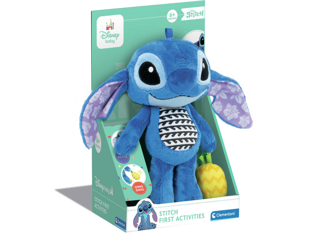 Disney Baby Soft Toy Premières activités Stitch Clementoni 17918