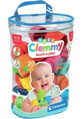 Blocs Soft Clemmy Sac avec 20 Pièces Clementoni 17877