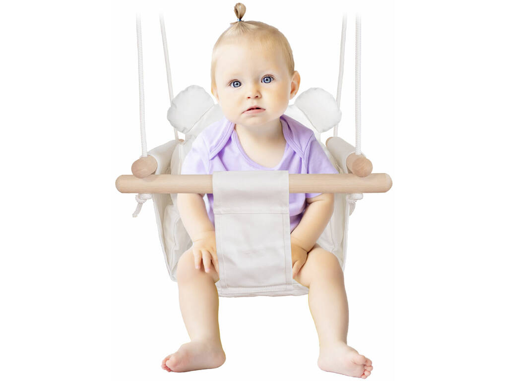 Balançoire pour bébé design blanche