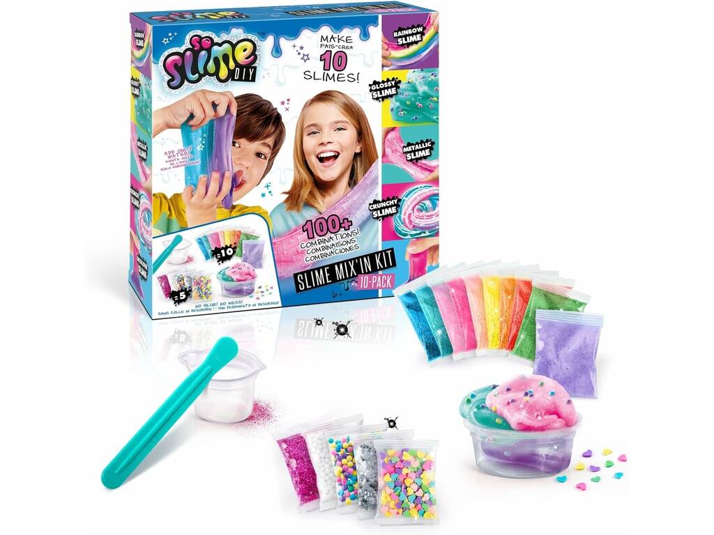 Arts And Crafts Slime Mix In Kit 10 Pack di Canal Toys SSC184