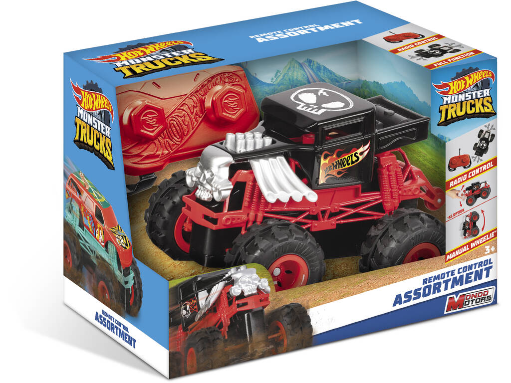 Funkgesteuerte Hot Wheels Mini Monster Trucks Mondo 63683